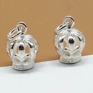 Sterling Silver Crown Charm